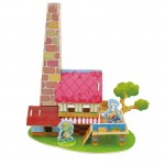 Restaurant Forest Cabine - Puzzle 3D din lemn